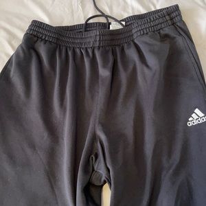 Adidas like new black joggers size Large